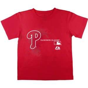   Phillies Kids (4 7) Red AC MLB Change Up T Shirt