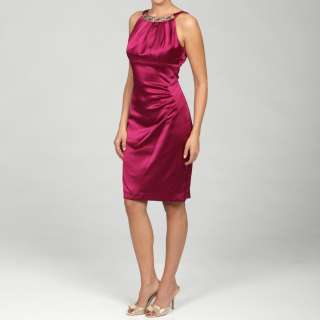 Evan Picone Womens Spiceberry Bead embellished Dress  