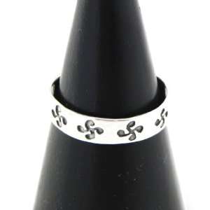  Ring silver Croix Basque silvery / silver /.   Taille 54 