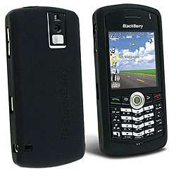 Blackberry Pearl 8100 Black Silicone Skin Case  