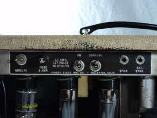 1961 VINTAGE BLONDE FENDER BASSMAN 6G6 B ~ SOUNDS AMAZING BLOND TOLEX