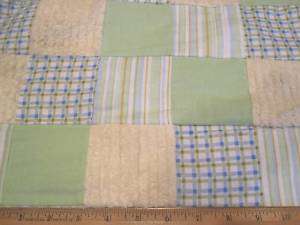 Finished Sewn Patches Quilt Fabric Stripe Plaid Solid  