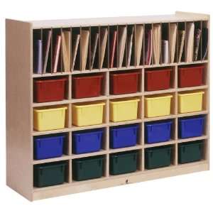  Steffy Wood SWP1125T Storage Center with Multi Colored 
