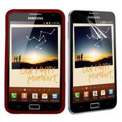 Premium Samsung Galaxy Note Red TPU Case/ Screen Protector   