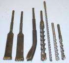   + SDS PLUS DRILL ROTARY HAMMER BITS & CHISELS 1/2 3/8 3/4  