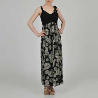 Signature by Robbie Bee Womens Printed Maxi Dress  