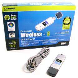 Linksys WUSB54GC Compact Wireless G USB Network Adapter (Refurbished 
