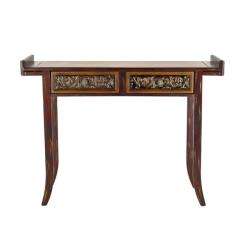 Kasey Brown Wood Console Table  