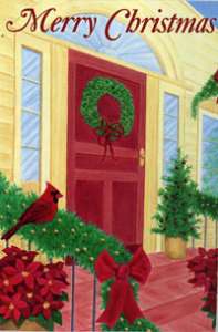 New Christmas Front Door Large Decorative House Flag  
