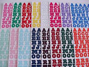   Memories Alphabet & Number Stickers   Every Color of the Rainbow