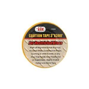  High visibility Caution Safety Tape   300 Roll   Pack 