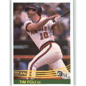  1984 Donruss #474 Tim Foli   California Angels (Baseball 