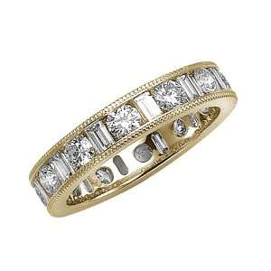60 cttw Karina B(tm) Baguette and Round Diamonds Eternity Band With 