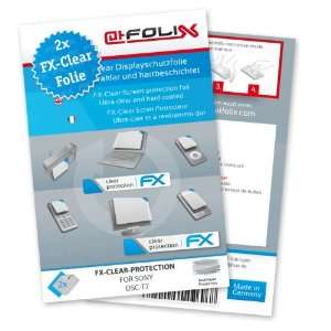  2 x atFoliX FX Clear Invisible screen protector for Sony DSC T7 