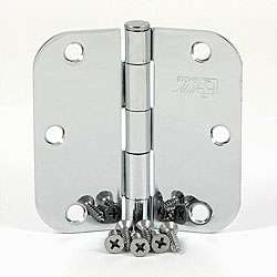 Stone Mill 3.5 inch Polished Chrome Door Hinges (Set of 2)   