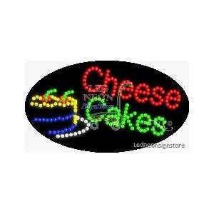  Cheese Cakes LED Sign 15 inch tall x 27 inch wide x 3.5 