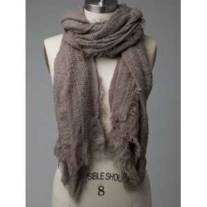  Soft Touch and Chic Design Scarf BROWN