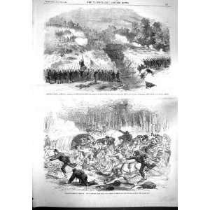  1861 WAR AMERICA BATTLE CONFEDERATES BULL RUN STAMPEDE 