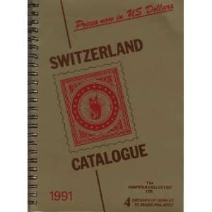  Stamp Catalogue of Switzerland, 1991 H. L. Katcher Books
