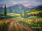   Original Signed Oil Painting 18 x 24 inch California Wine Country SALE