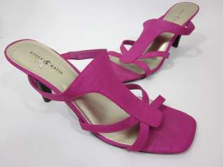 KELLY AND KATE Fuchsia Sandals Heels Shoes Sz 9.5  