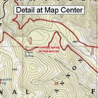  USGS Topographic Quadrangle Map   Godman Spring 