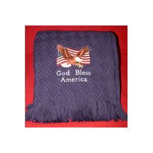  God Bless America Cotton Throw by Amana