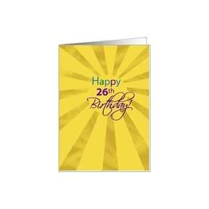  26th Birthday Sun Card Toys & Games