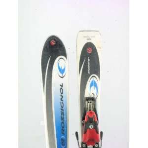  Used Rossignol Jr Edge Kids Snow Skis with Rossignol Comp 