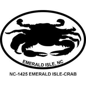  EMERALD ISLE CRAB Personalized Sticker