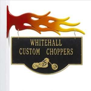  Personalized Chopper Storefront Sign (Black Plaque with 