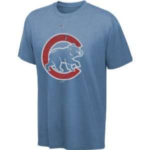  Chicago Cubs Heathered Royal Majestic Two Bagger T Shirt 