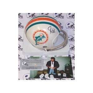 Jim Kiick Autographed Miami Dolphins 2 Bar Mini Football Helmet