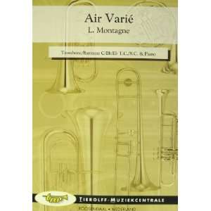  Air Varie for Trombone and Piano L. Montagne Books