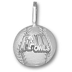   Florida Atlantic University FAU Baseball Pendant (Silver) Sports