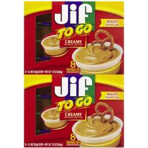Jif Peanut Butter to Go, 8 ct, 2 pk  Grocery & Gourmet 