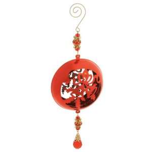  Red Cut Bell Ornament (pack of 6) 