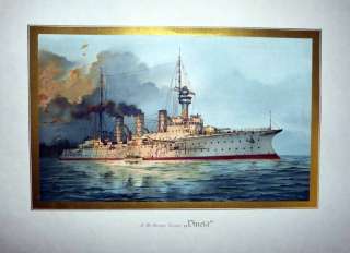   Graf Fine Art Nautical Print SMS VINETA Victoria Louise Class Cruiser