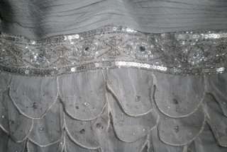 Sue Wong Alice in Wonderland Gown Dress NEW 10 Platinum  