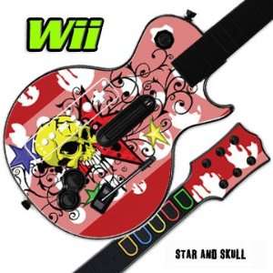 Skin Decal Cover for GUITAR HERO 3 III Nintendo Wii Les Paul   Star 
