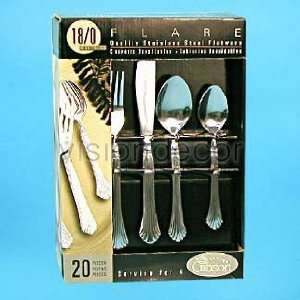 NEW 20PC Gibson Charlotte Fork Knife Spoon Flatware Set  