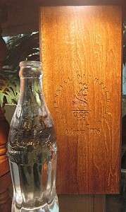Coca Cola Lead Crystal Bottle   Atlanta 1996 Olympics  