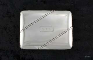 Sterling Thomae Company Mens Art Deco Cigarette Case  
