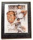   Mantle Lithograph by Petronella   Baseball Legends Collection MLB