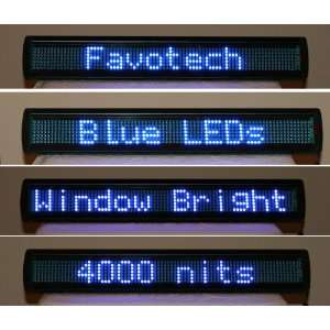    NEW 26 Blue Window LED Scrolling Sign Message Display Electronics