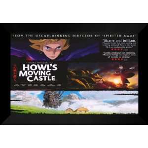  Howls Moving Castle 27x40 FRAMED Movie Poster   C 2004 