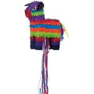  Bull Shaped Pull String Pinata 15 1/2in x 13 1/2in Toys 