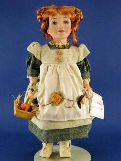 Duck House Heirloom 18 Porcelain Doll Green Eyes Red Hair w Box 
