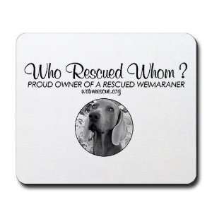  Who Rescued Whom ? Pets Mousepad by  Office 