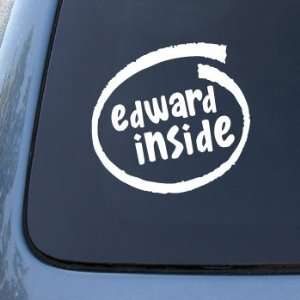 Edward Inside   Cullen Twilight New Moon   Car, Truck, Notebook, Vinyl 